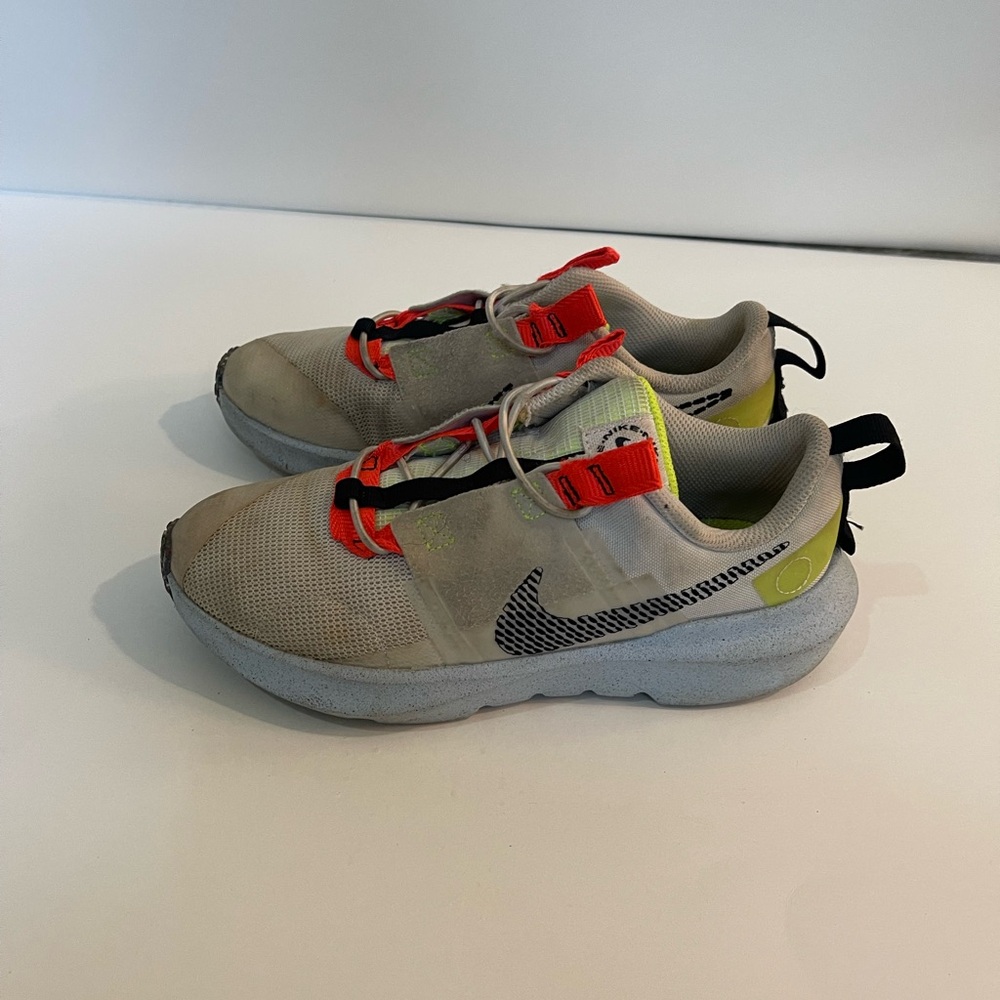 Nike Kids Sneakers - Beige and Red with Black Accents